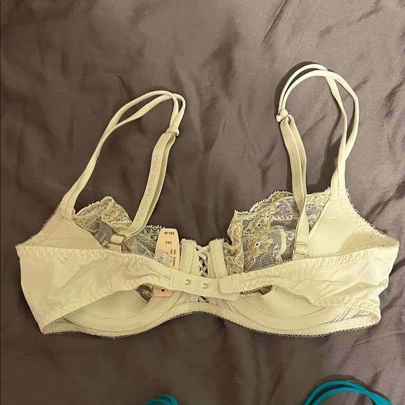 Victoria's Secret Cream and Blue Lace Bras - Picture 3 of 6